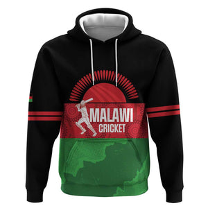 Afro Cricket Malawi Custom Hoodie Go Champions Flag Style - African Pride