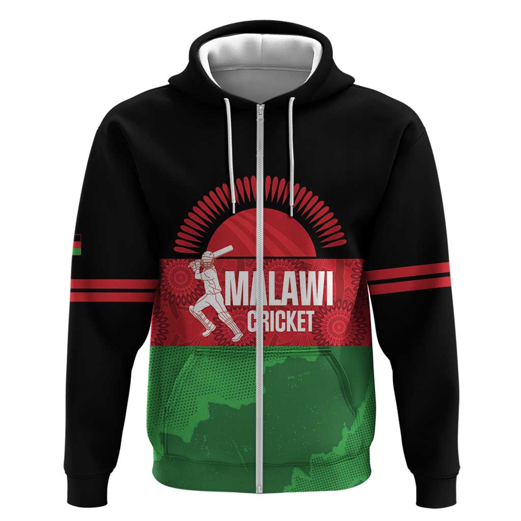 Afro Cricket Malawi Custom Hoodie Go Champions Flag Style - African Pride