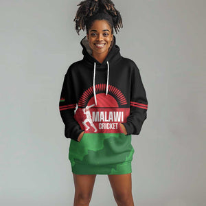 Afro Cricket Malawi Custom Hoodie Dress Go Champions Flag Style - African Pride