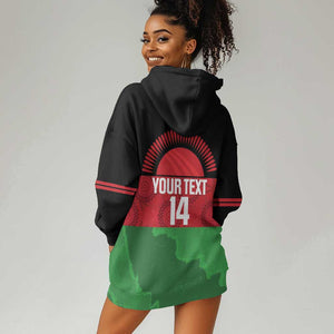 Afro Cricket Malawi Custom Hoodie Dress Go Champions Flag Style - African Pride