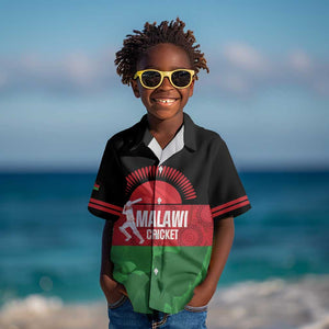 Afro Cricket Malawi Custom Kid Hawaiian Shirt Go Champions Flag Style - African Pride