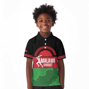 Afro Cricket Malawi Custom Kid Polo Shirt Go Champions Flag Style - African Pride
