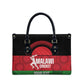 Custom Malawi Cricket Leather Bag Go Champions Flag Style