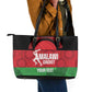 Afro Cricket Malawi Custom Leather Tote Bag Go Champions Flag Style - African Pride