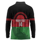 Afro Cricket Malawi Custom Long Sleeve Polo Shirt Go Champions Flag Style - African Pride