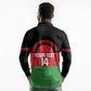 Afro Cricket Malawi Custom Long Sleeve Polo Shirt Go Champions Flag Style - African Pride