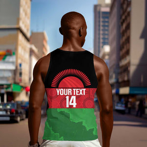 Afro Cricket Malawi Custom Men Tank Top Go Champions Flag Style - African Pride