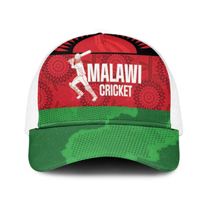 Malawi Cricket Mesh Trucker Cap Go Champions Flag Style - African Pride