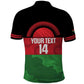 Afro Cricket Malawi Custom Polo Shirt Go Champions Flag Style - African Pride