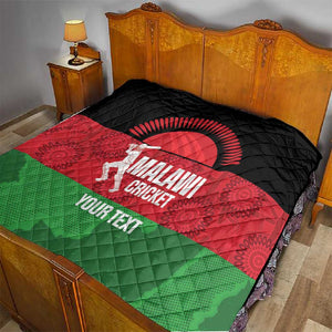 Afro Cricket Malawi Custom Quilt Go Champions Flag Style - African Pride