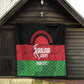 Afro Cricket Malawi Custom Quilt Go Champions Flag Style - African Pride