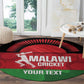 Afro Cricket Malawi Custom Round Carpet Go Champions Flag Style - African Pride