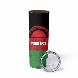 Afro Cricket Malawi Custom Skinny Tumbler Go Champions Flag Style - African Pride