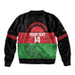 Afro Cricket Malawi Custom Sleeve Zip Bomber Jacket Go Champions Flag Style - African Pride