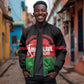 Afro Cricket Malawi Custom Sleeve Zip Bomber Jacket Go Champions Flag Style - African Pride
