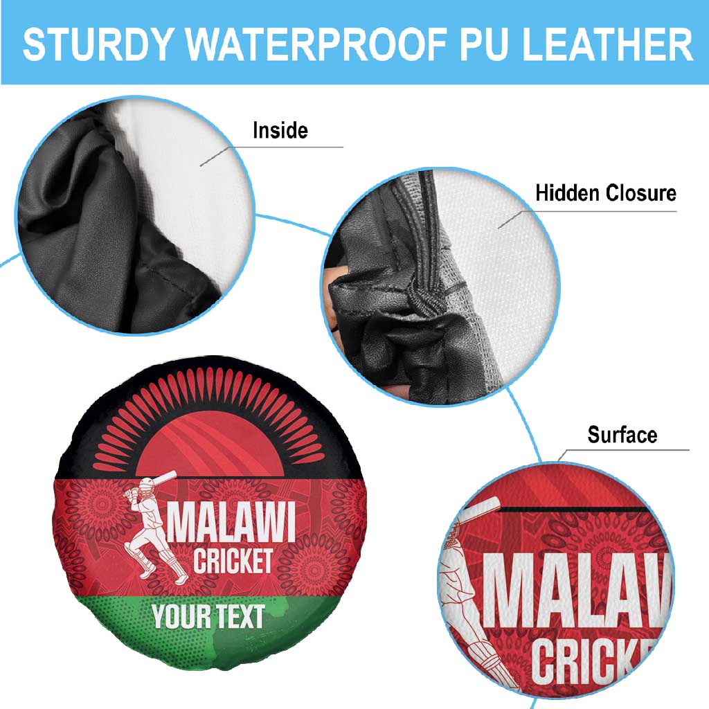 Afro Cricket Malawi Custom Spare Tire Cover Go Champions Flag Style - African Pride