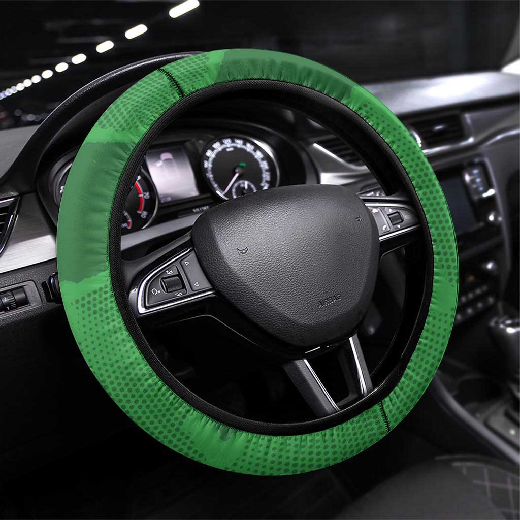 Afro Cricket Malawi Steering Wheel Cover Go Champions Flag Style - African Pride