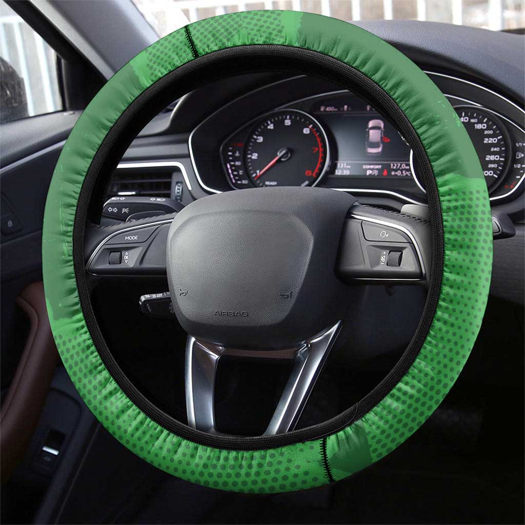 Afro Cricket Malawi Steering Wheel Cover Go Champions Flag Style - African Pride