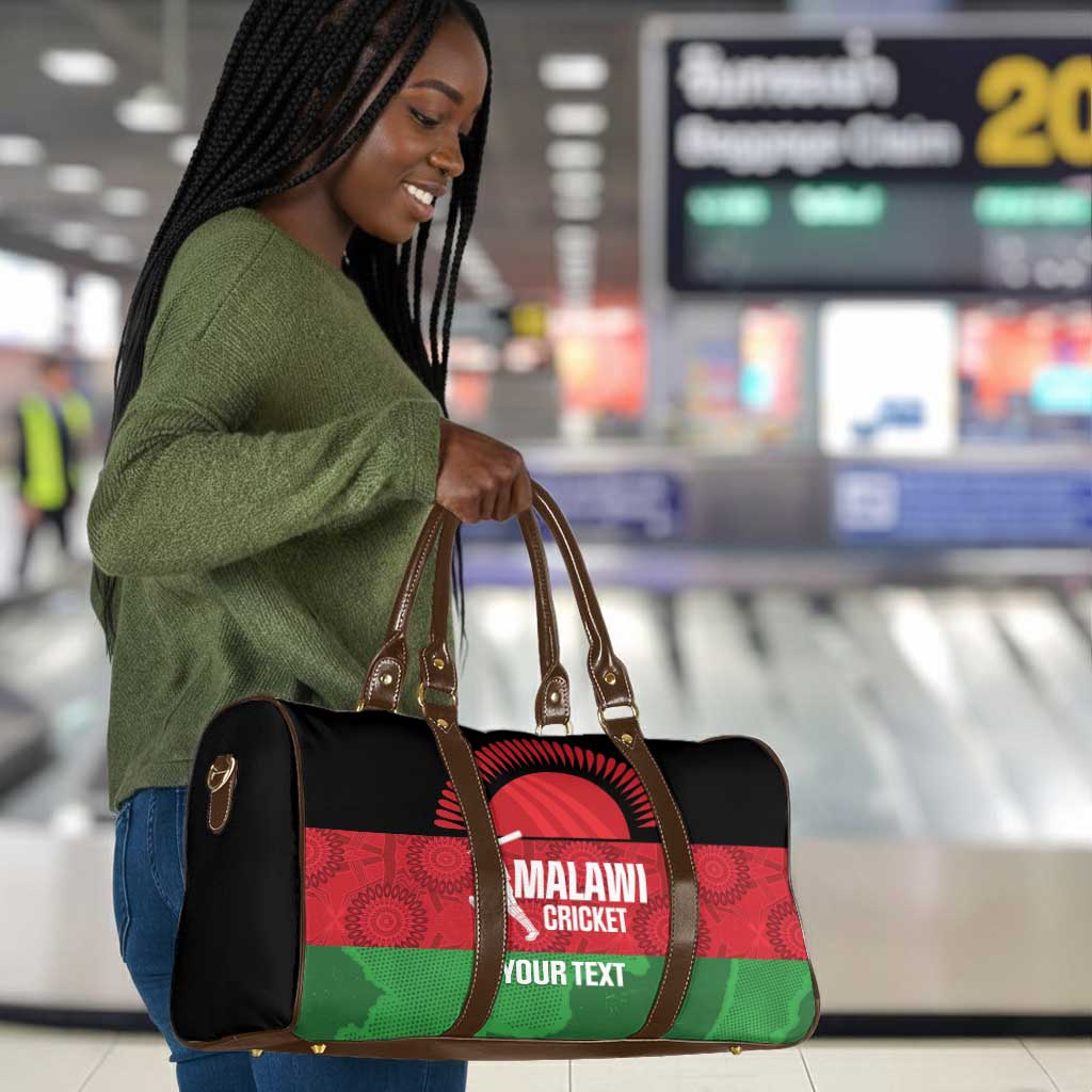 Custom Malawi Cricket Travel Bag Go Champions Flag Style