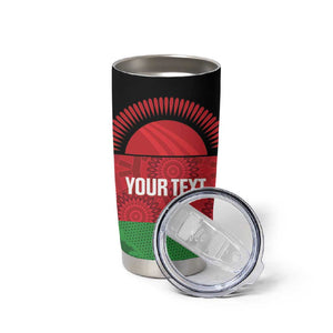 Afro Cricket Malawi Custom Tumbler Cup Go Champions Flag Style - African Pride