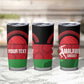 Afro Cricket Malawi Custom Tumbler Cup Go Champions Flag Style - African Pride