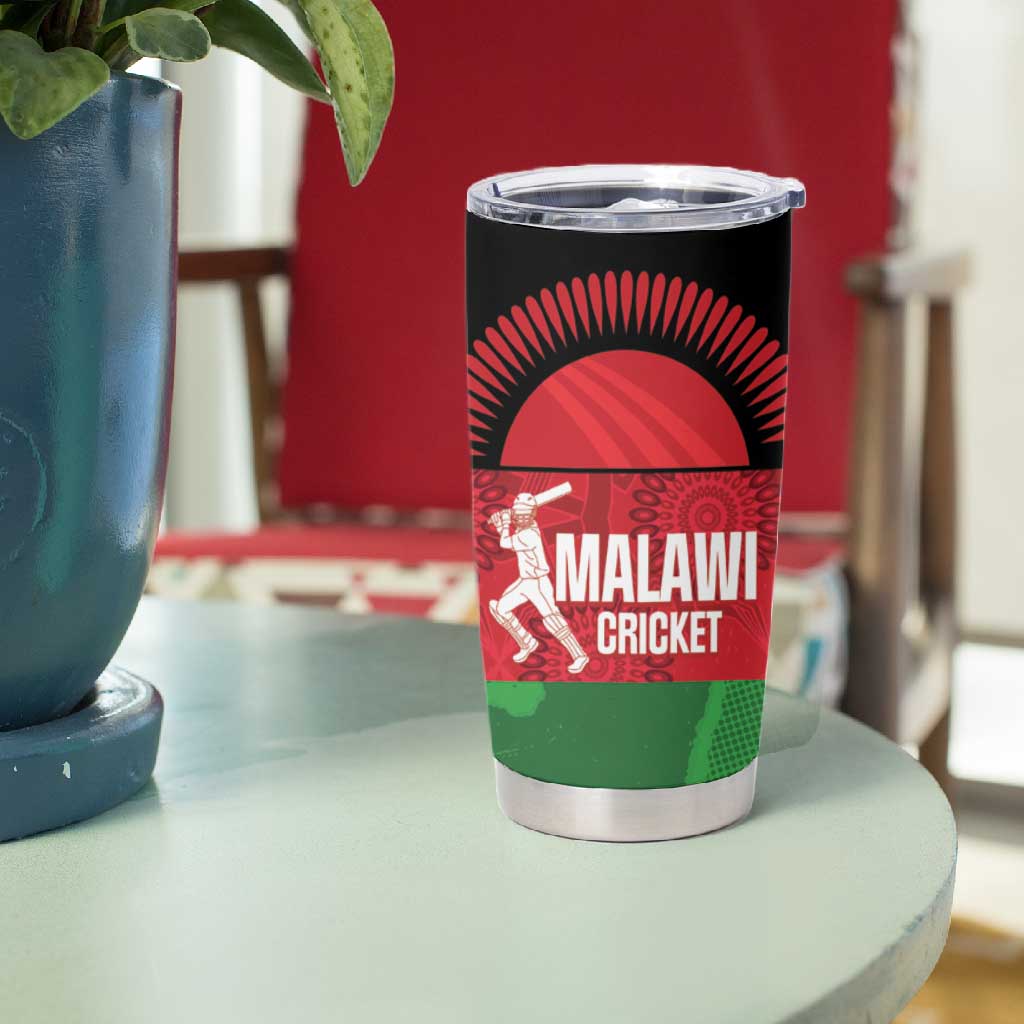 Afro Cricket Malawi Custom Tumbler Cup Go Champions Flag Style - African Pride