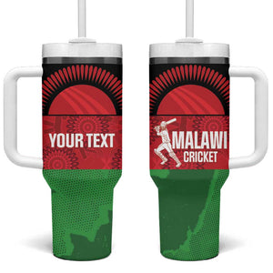 Afro Cricket Malawi Custom Tumbler With Handle Go Champions Flag Style - African Pride