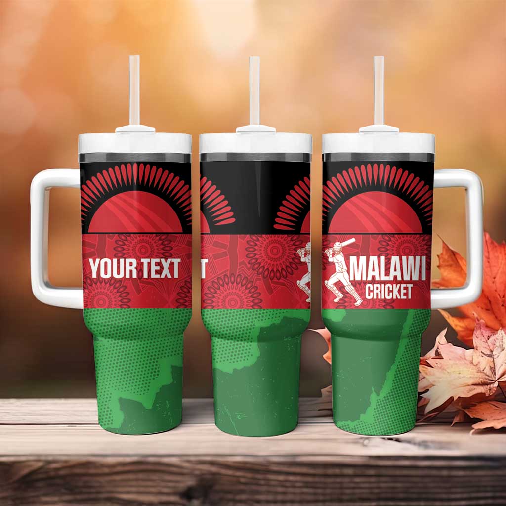 Afro Cricket Malawi Custom Tumbler With Handle Go Champions Flag Style - African Pride