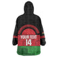 Afro Cricket Malawi Custom Wearable Blanket Hoodie Go Champions Flag Style - African Pride