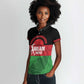 Afro Cricket Malawi Custom Women Polo Shirt Go Champions Flag Style - African Pride