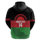 Afro Cricket Malawi Custom Zip Hoodie Go Champions Flag Style - African Pride