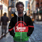 Afro Cricket Malawi Custom Zip Hoodie Go Champions Flag Style - African Pride
