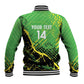 Custom Jamaica Football Baseball Jacket Come On Reggae Boyz Red-billed streamertail - African Pride