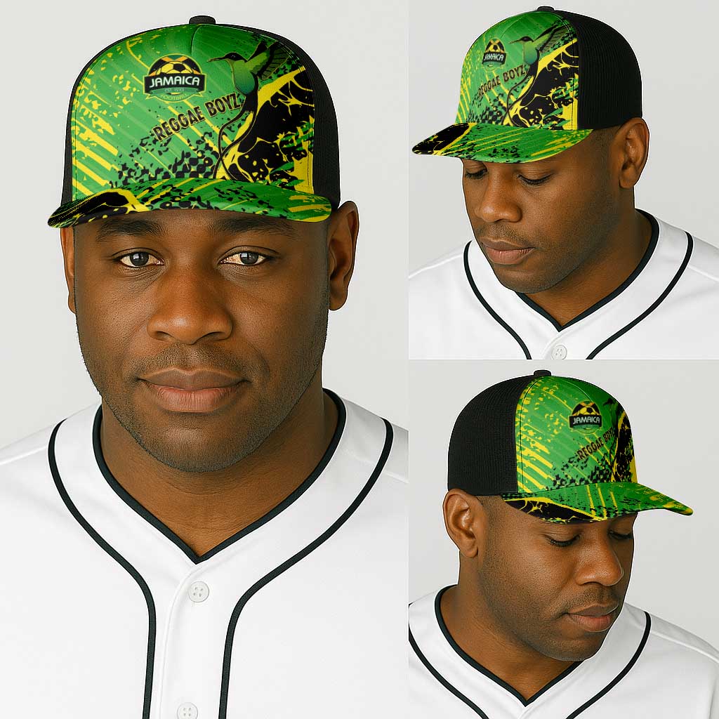 Jamaica Football Baseball Net Cap Come On Reggae Boyz Red-billed streamertail - African Pride
