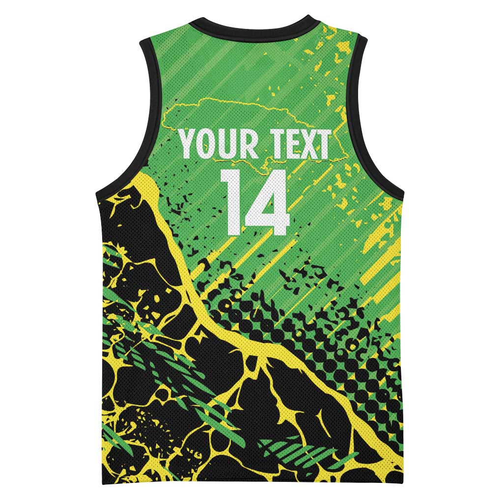 Custom Jamaica Football Basketball Jersey Come On Reggae Boyz Red-billed streamertail - African Pride