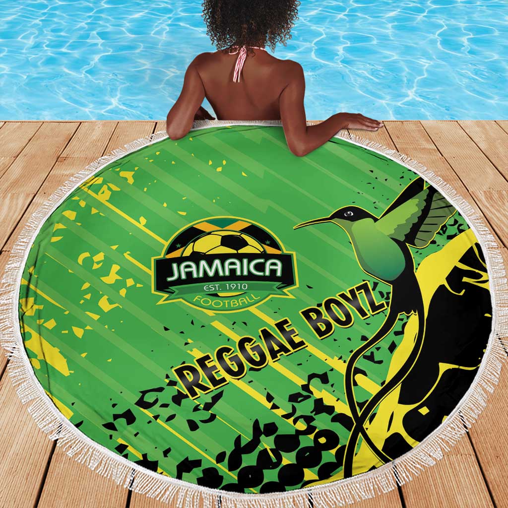 Jamaica Football Beach Blanket Come On Reggae Boyz Red-billed streamertail - African Pride