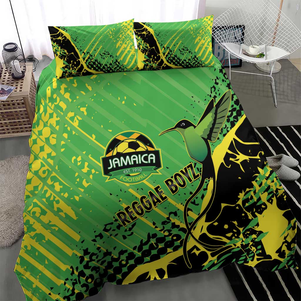 Jamaica Football Bedding Set Come On Reggae Boyz Red-billed streamertail - African Pride