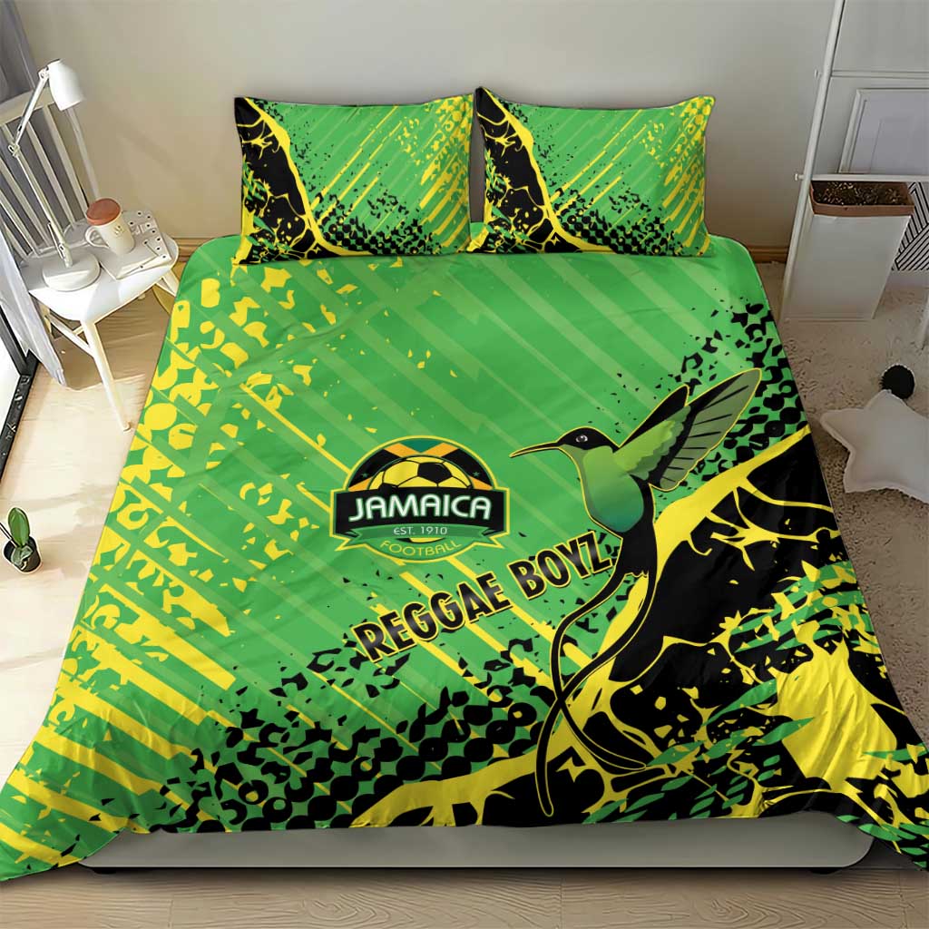 Jamaica Football Bedding Set Come On Reggae Boyz Red-billed streamertail - African Pride