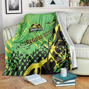 Jamaica Football Blanket Come On Reggae Boyz Red-billed streamertail - African Pride