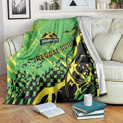 Jamaica Football Blanket Come On Reggae Boyz Red-billed streamertail - African Pride