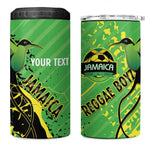Custom Jamaica Football 4 in 1 Can Cooler Tumbler Come On Reggae Boyz Red-billed streamertail - African Pride