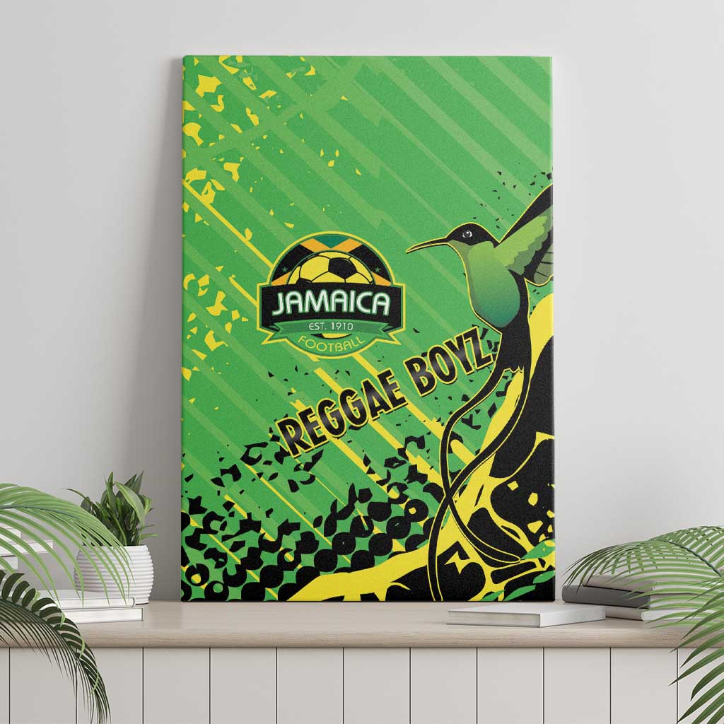 Jamaica Football Canvas Wall Art Come On Reggae Boyz Red-billed streamertail - African Pride