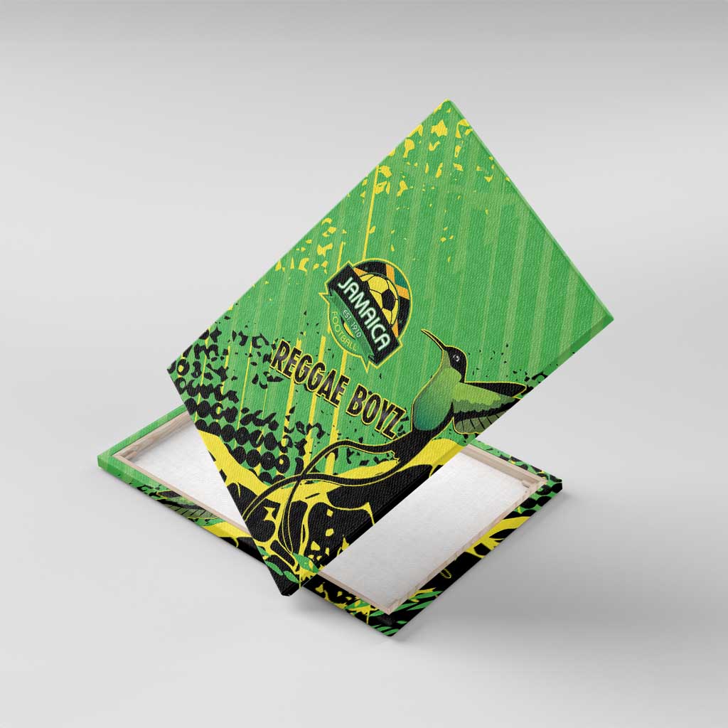 Jamaica Football Canvas Wall Art Come On Reggae Boyz Red-billed streamertail - African Pride