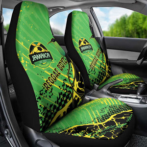 Jamaica Football Car Seat Cover Come On Reggae Boyz Red-billed streamertail - African Pride