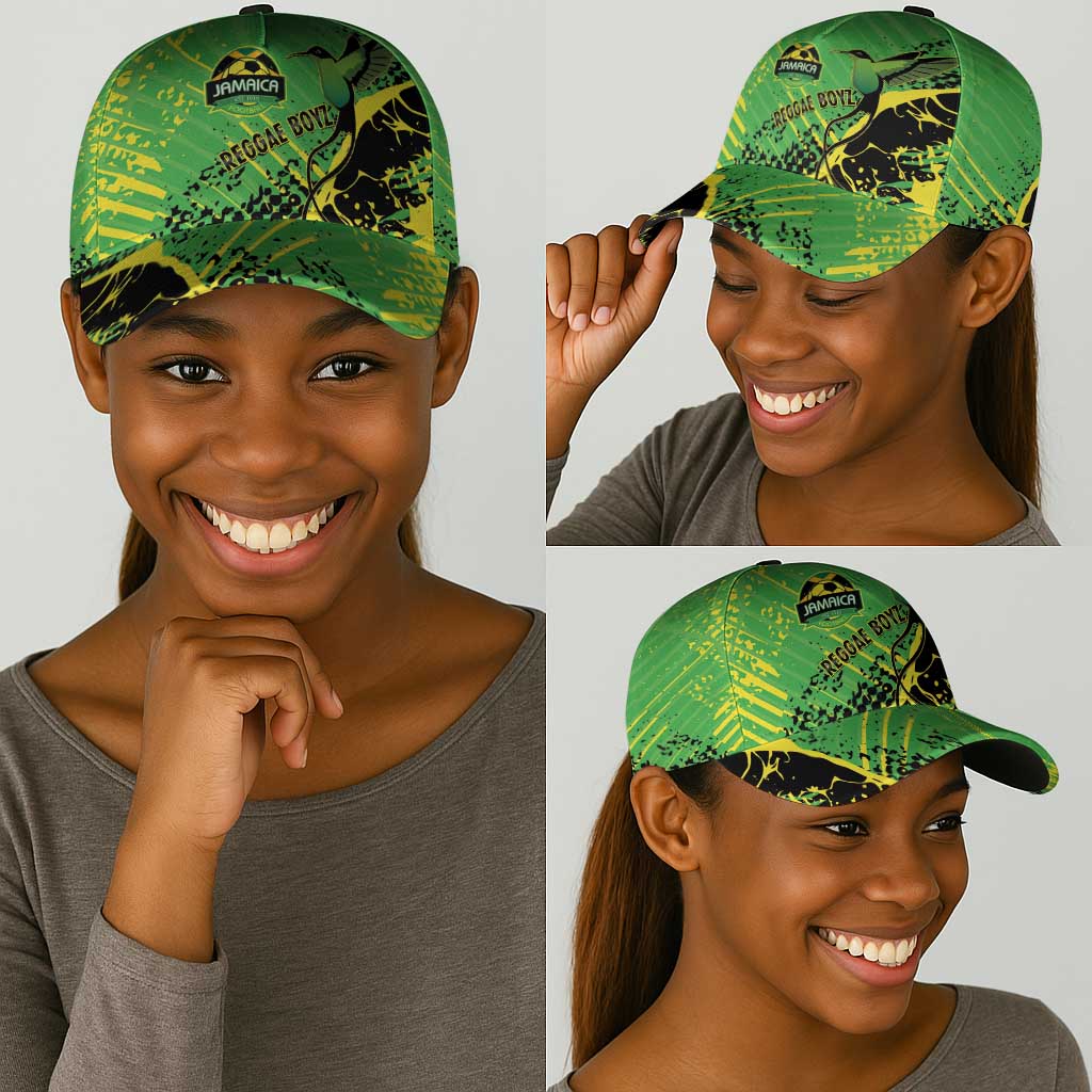 Jamaica Football Classic Cap Come On Reggae Boyz Red-billed streamertail - African Pride