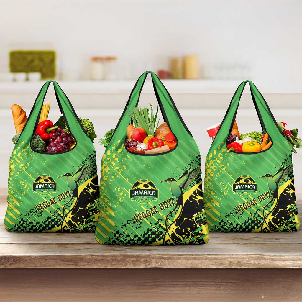Jamaica Football Grocery Bag Come On Reggae Boyz Red-billed streamertail - African Pride