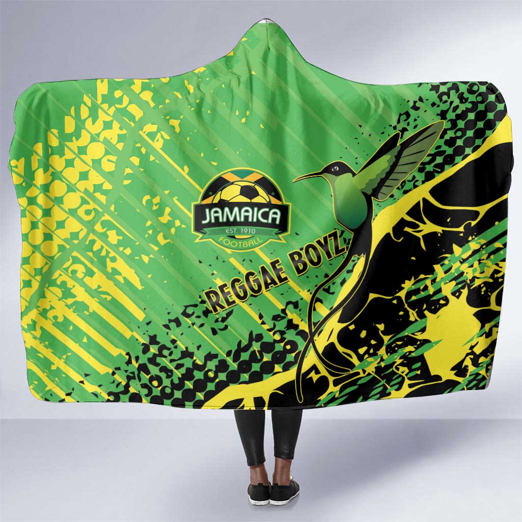 Jamaica Football Hooded Blanket Come On Reggae Boyz Red-billed streamertail - African Pride
