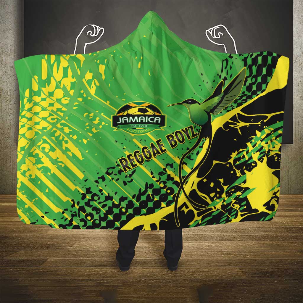 Jamaica Football Hooded Blanket Come On Reggae Boyz Red-billed streamertail - African Pride