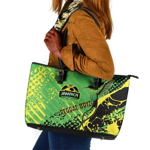 Jamaica Football Leather Tote Bag Come On Reggae Boyz Red-billed streamertail - African Pride