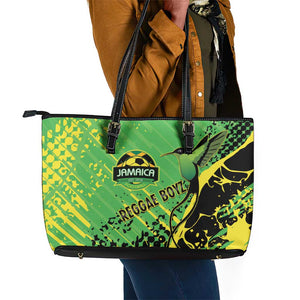 Jamaica Football Leather Tote Bag Come On Reggae Boyz Red-billed streamertail - African Pride